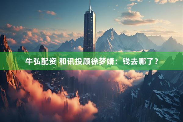 牛弘配资 和讯投顾徐梦婧：钱去哪了？